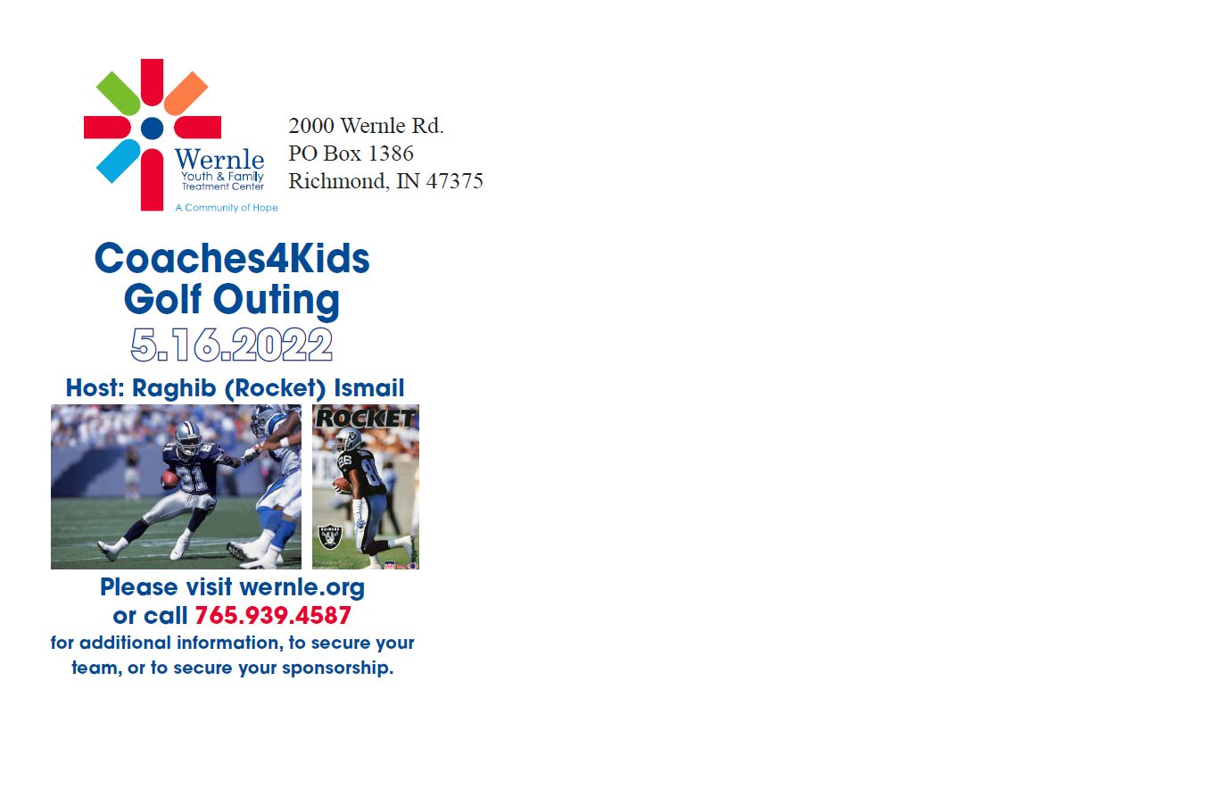 Coaches4Kids Golf Outing Postcard