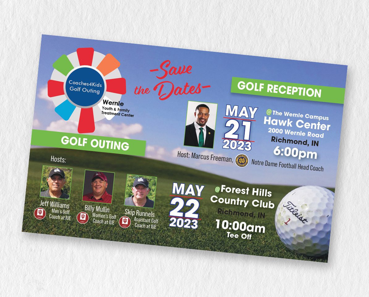 Coaches4Kids Golf Outing - Save the Date Flyer